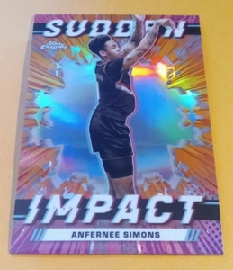 2024 Topps cromo impacto repentino Anfernee Simones refractor #SI-17 - Blazers - Imagen 1 de 3
