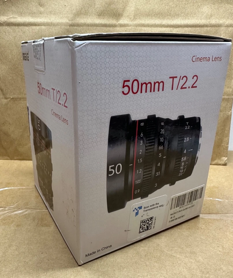 Lente de cine de enfoque manual Meike 50 mm T2.2 para montaje MFT - Envío gratuito Foto 1 de 4