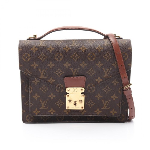 LOUIS VUITTON（LV） Borsa a mano Louis Vuitton Monceau 28 2 vie M51185 monogramma tela marrone usata donna LV