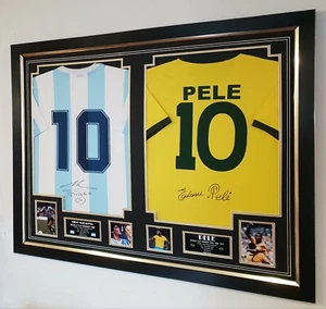 LUXURY FOOTBALL Double SHIRT FRAME JERSEY FRAMING * We frame your shirt for you! - Picture 1 of 2