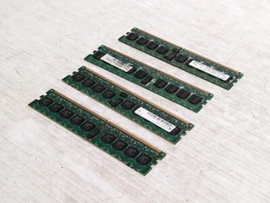 (4) Samsung M393T2950CZ3-CCC 1GB PC2-3200 DDR2-400 Server Memory - Picture 1 of 6