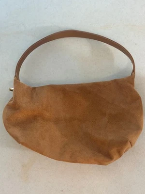 Новый день коричневый замшевый полумесяц наплечная сумка - маленькая сумочка Дамская сумка - Изображение 1 из 4