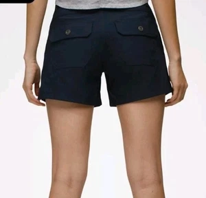 PrAna Halle Short II, Navy Blue Shorts 5", Size 5 - Picture 1 of 5