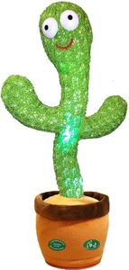 Pbooo Dancing Cactus Mimicking Toy,Talking Repeat Singing Sunny Cactus Toy 12... - Picture 1 of 13