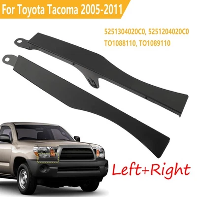 Front Bumper Grille Headlight Filler Trim Panels Fit For Toyota Tacoma 2005-2011 - Image 1 of 4