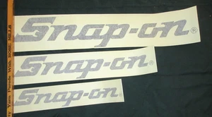 3er Set Vintage Snap On Tools Aufkleber Abziehbilder schwarz 18,5" 25" 33,75" Neu aus altem Lagerbestand - Bild 1 von 7