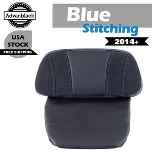 Blue Stitching SIK Baggers Small Backrest Pad Fits 14+ Harley Street Road King - Picture 1 of 8