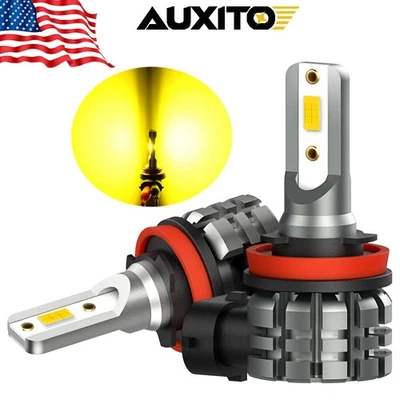 L3 Yellow Golden H11 H16 LED Fog Light Bulbs for Toyota RAV4 2010-2020 3000K 2x Foto 1 de 4