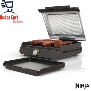 Ninja Sizzle Indoor Grill & Flat Plate Electric Non-Stick Plate Low Smoke New - Picture 1 of 12