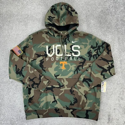Tennessee Volunteers Sudadera con Capucha Para Hombres XL Camuflada Verde Nike Vols Apreciación Militar Foto 1 de 4
