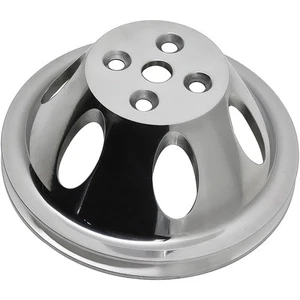 1955-72 Chevrolet and GMC Big Block Short Water Pump Pulley Chrome Single Groove - Picture 1 of 1