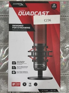 HyperX QuadCast USB Condenser Gaming Microphone For PS4/PS5/PC/Mac - Photo 1/6
