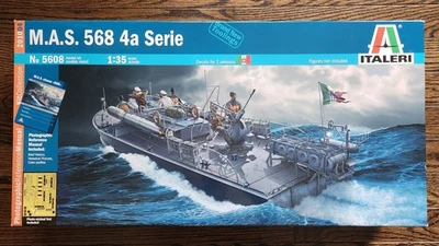 Italeri #5608 M.A.S. 568 4a Serie 1:35 Scale- Open Box/Sealed Parts - Image 1 of 3