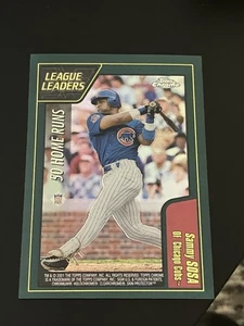 Sammy Sosa Troy Glaus 2001 Topps Chrome Retrofractor Refractor #317 - Cubs 🔥 - Picture 1 of 3