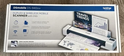 Brother DS-940dw Duplex & Wireless Compact Mobile Document Scanner New/Free Ship - Image 1 of 4