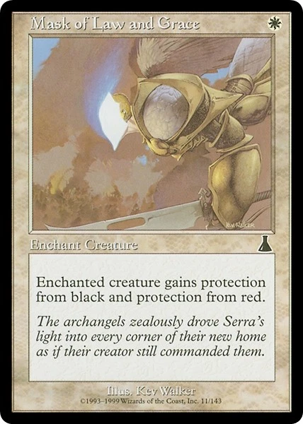 MASK OF LAW AND GRACE x1 mtg NM/NM-   Urza's Destiny 1 Common - Image 1 of 1