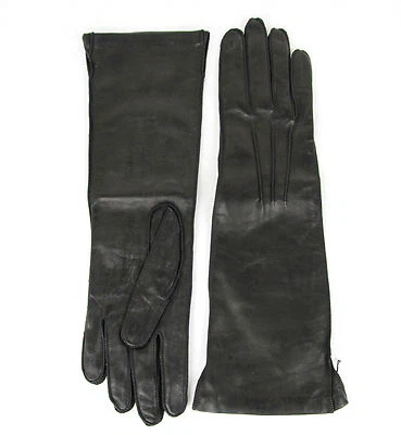 $420 NUEVO Auténticos Guantes Largos de Cuero para Mujer Bottega Veneta Negros 304902 1000 Foto 1 de 4