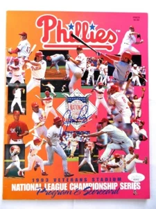 Jim Fregosi Signed Autographed Program 1993 NLCS Phillies JSA AG39513 - Picture 1 of 4