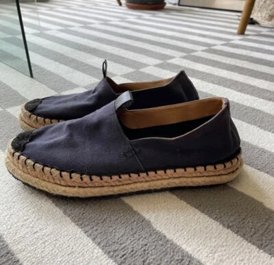 Acne Studios Blue Canvas Juan Espadrilles 45 12US - Image 1 of 4