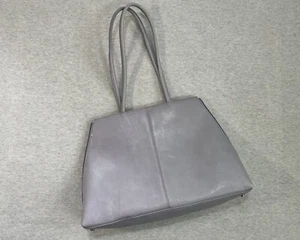 Bolso de hombro de cuero Wilson's Pelle Studio púrpura/gris - Imagen 1 de 19