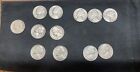 1957-1964 D (12 Coins) Jefferson Nickels- Selling As A Lot Of 12 Mixed Coins