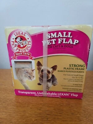 Pet Products presents a 4-way locking deluxe small cat flap door with a sturdy - Image 1 of 4
