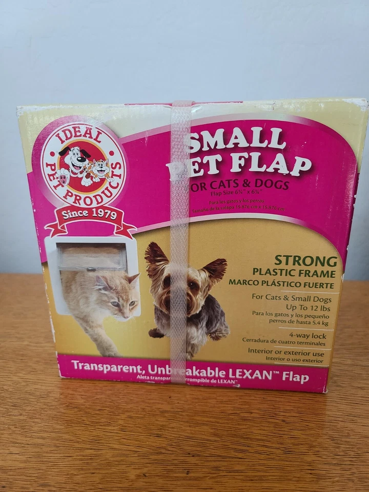 Ideal Lockable Cat Flap Small Dog Pet Interior Exterior Door Weather Proof 8 X 2