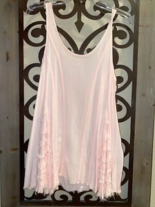 EUC Free People Intimately bottom ruffle swing tank XS Peach - Imagen 1 de 6