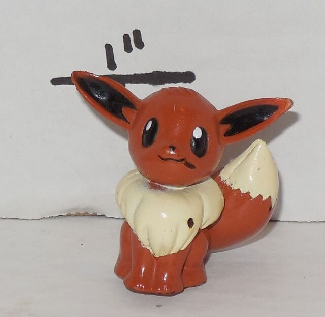 Pokemon Eevee Figurine 3d Printed Paintable Action Figure Toys Set of 3