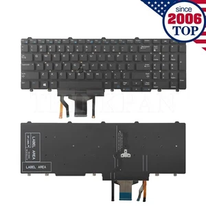 Teclado retroiluminado para Dell Latitude 5580 5590 5591 con puntero y botones - Imagen 1 de 4
