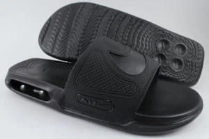 NIKE AIR MAX CIRRO SLIDE TRIPLE BLACK/BLACK SPORT SANDALS DC1460-007 US MEN SIZE - Picture 1 of 9