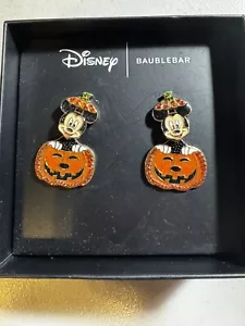 Neu Baublebar Disney Mickey Mouse Halloween Kürbis Ohrhänger Strass - Bild 1 von 3