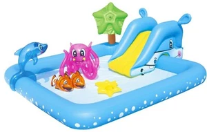 Bestway Kinderpool mit Rutsche Planschbecken Waterplay Aufblasbar Poolrutsche - Bild 1 von 11