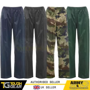 Pantaloni da uomo donna tempesta impermeabili antipioggia elasticizzati sopra pantaloni da lavoro abbigliamento tempo libero - Foto 1 di 6