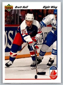 Brett Hull 1991-92 Upper Deck Canada Cup HOCKEY #33 USA HOF - Picture 1 of 2