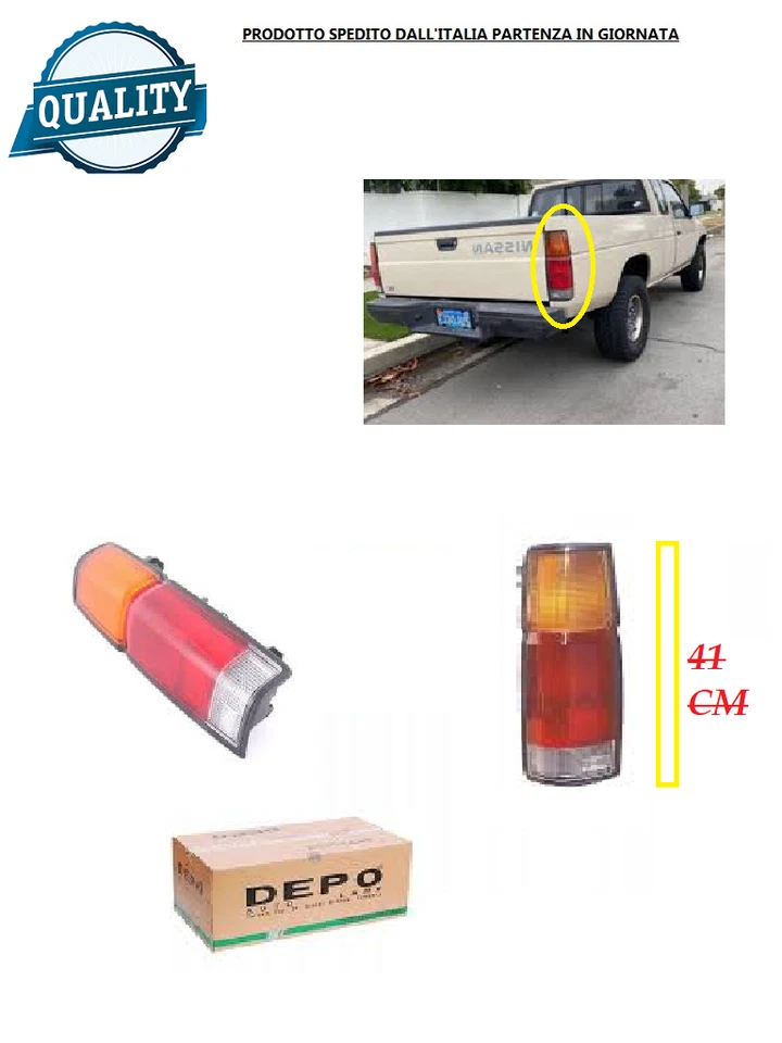 Light TAIL LAMP For for nissan King Cab 1991 D21 Pick Up High CM 41 Right Driver - Image 1 of 2