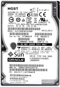 Hard Drive SUN 542-0388-01 300GB 10000RPM 64MB SAS-2 H109030SESUN300G 2.5'' - Picture 1 of 3