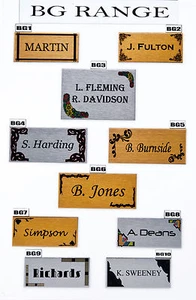House Sign Plaque Personalised Name Plate Door Number New Flat Nameplate - Picture 1 of 11