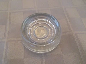 Vintage Clear Glass Coaster - Chair Table Furniture Leg Protector - Picture 1 of 3