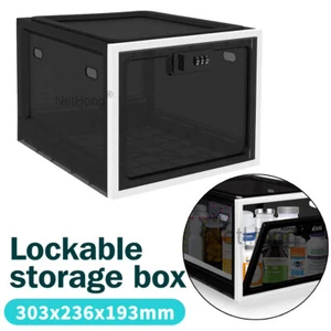 Refrigerator Lockable Box Safety Medicine Lock Box for Food Storage Childproof - Picture 1 of 11
