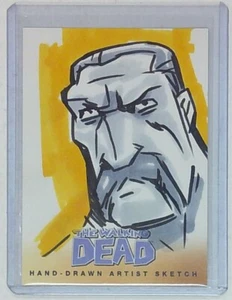 WALKING DEAD COMIC SKETCH CARD SET 2: ABRAHAM: ARTIST UNKNOWN UK 03 - Picture 1 of 2