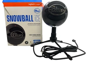 Logitech for Creators Blue Snowball iCE USB Microphone Gaming Streaming Black - Picture 1 of 13