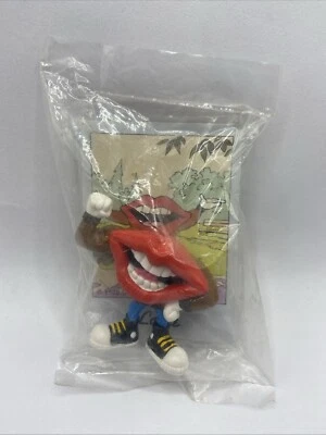 ТАН трио напиток горячие губы копье ПВХ игрушка фигурка с картой 1989 весело и игры новый запечатанный - Изображение 1 из 4