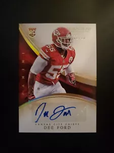 Dee Ford 2014 Panini Immaculate Gold Autograph Auto #154 #d 02/10 Rookie RC - Picture 1 of 7