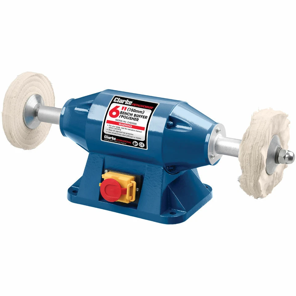 Clarke CHDB500 6” 500W Heavy Duty Bench Buffer / Polisher - Image 1 of 1