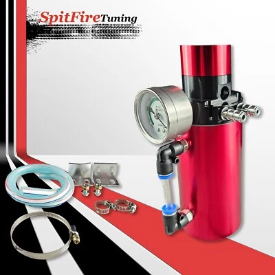 Respirador de tanque deflector depósito de aceite universal rojo V2.0 para Jeep Foto 1 de 4