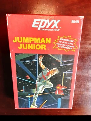 JUMPMAN JUNIOR (CIB)  Complete in Box  (1983) EPYX     Atari 400/800 - Image 1 of 4