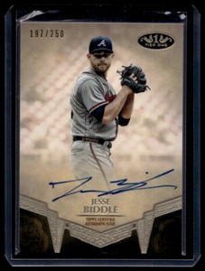 2019 Topps Tier One Break Out Autographs Jesse Biddle Auto 197/250 Atlanta