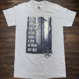 Adult MEDIUM BOY SCOUTS OF AMERICA Shirt BSA Logo & Positive Quote Tee NWOT - Picture 1 of 6