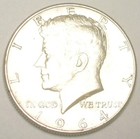 1964 Kennedy Half Dollar 50 Cents Silver Coin XF